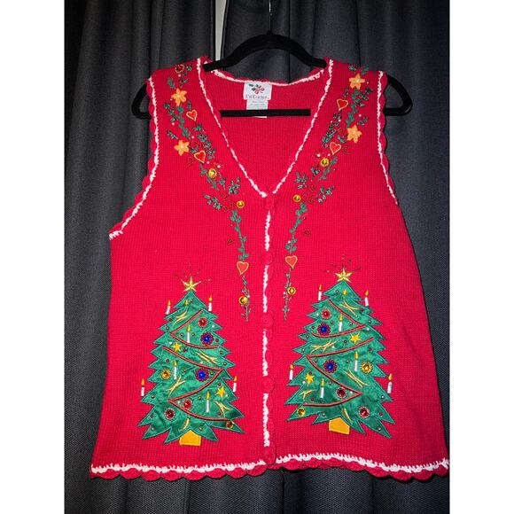 Ugly Christmas Sweater Xmas Vest Size Small - Picture 1 of 3